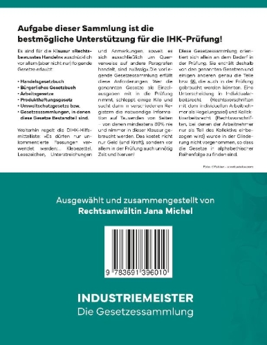 Buchcover und Innenansicht für das Buch: Industriemeister