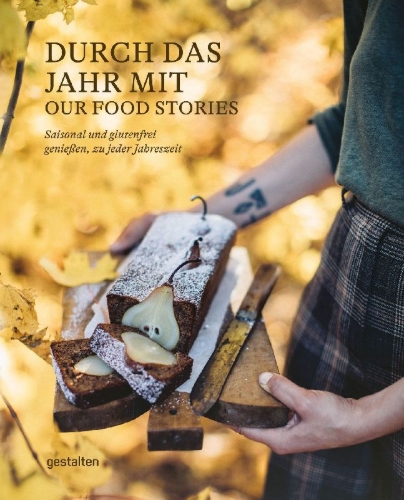 Buchcover und Innenansicht für das Buch: Durch das Jahr mit Our Food Stories