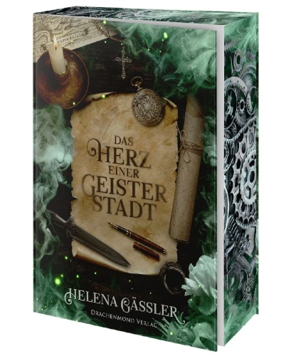 Buchcover und Innenansicht für das Buch: Das Herz einer Geisterstadt