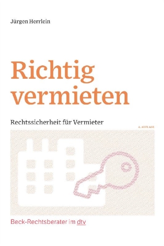 Buchcover und Innenansicht für das Buch: Richtig vermieten
