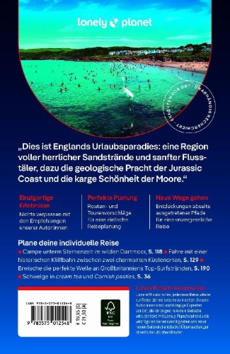 Buchcover und Innenansicht für das Buch: LONELY PLANET Reiseführer Cornwall & Devon