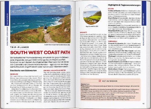 Buchcover und Innenansicht für das Buch: LONELY PLANET Reiseführer Cornwall & Devon