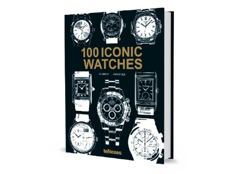 Buchcover und Innenansicht für das Buch: 100 Iconic Watches