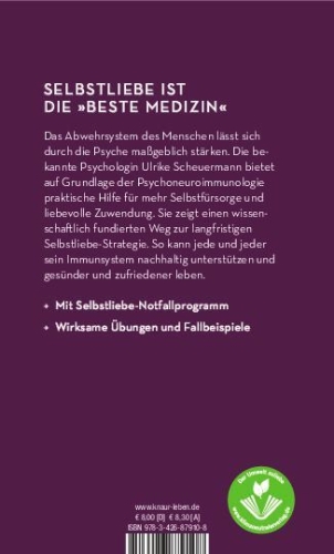 Buchcover und Innenansicht für das Buch: Immunbooster Selbstliebe