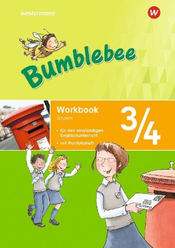 Buchcover und Innenansicht für das Buch: Bumblebee Workbook für das 3. / 4. Schuljahr in Bayern