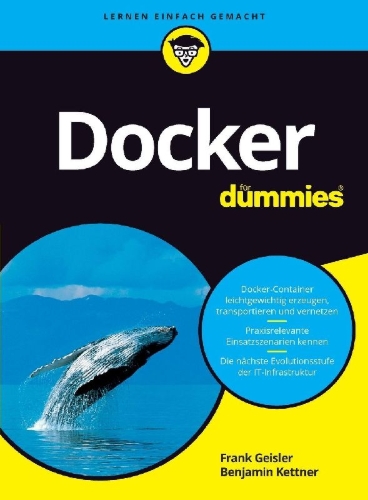 Buchcover und Innenansicht für das Buch: Docker für Dummies