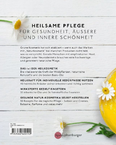 Buchcover und Innenansicht für das Buch: Heilkosmetik aus der Natur