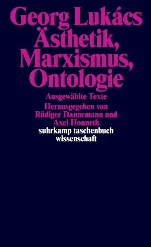 Buchcover und Innenansicht für das Buch: Ästhetik, Marxismus, Ontologie