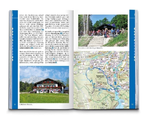 Buchcover und Innenansicht für das Buch: KOMPASS Wanderführer Königssee, Nationalpark Berchtesgaden, Watzmann, 42 Touren mit Extra-Tourenkarte