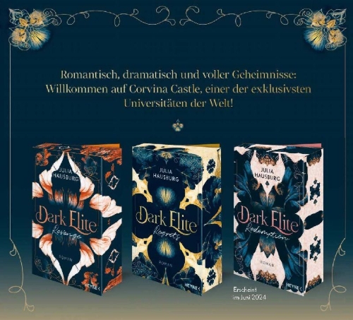 Buchcover und Innenansicht für das Buch: Dark Elite - Regrets