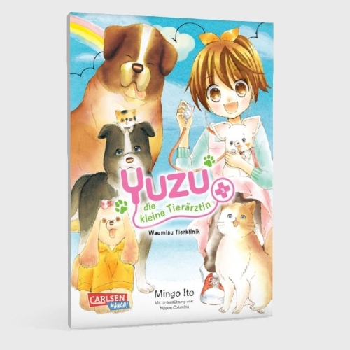 Buchcover und Innenansicht für das Buch: Yuzu no Dobutsu Karte