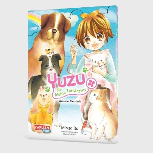 Buchcover und Innenansicht für das Buch: Yuzu no Dobutsu Karte