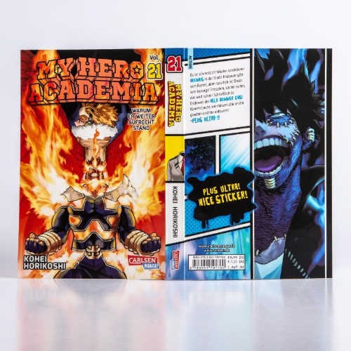 Buchcover und Innenansicht für das Buch: Boku no Hero Academia