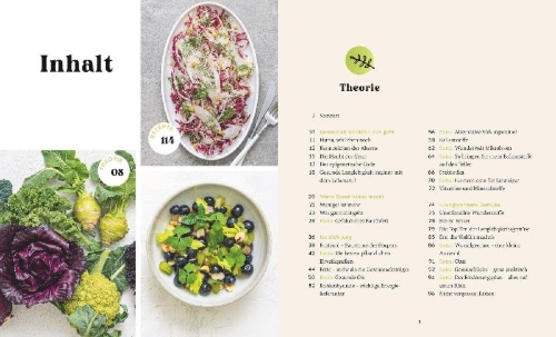 Buchcover und Innenansicht für das Buch: Verjüngung - Der Ernährungsplan