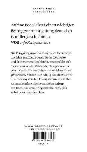 Buchcover und Innenansicht für das Buch: Kriegsenkel
