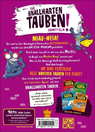 Buchcover und Innenansicht für das Buch: Real Pigeons Peck Punches