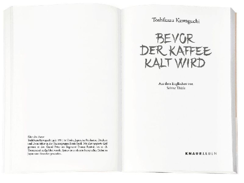 Buchcover und Innenansicht für das Buch: COFFEE GA SAMENAI UCHINI