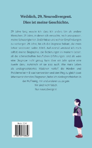 Buchcover und Innenansicht für das Buch: Nicht falsch, nur neurodivergent
