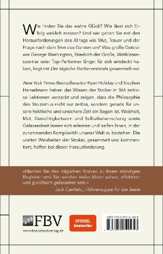Buchcover und Innenansicht für das Buch: Der tägliche Stoiker