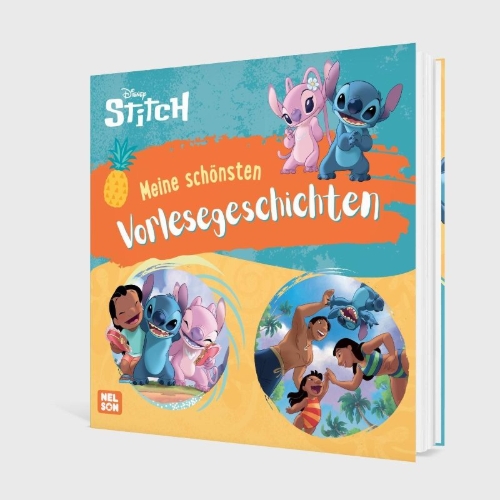 Buchcover und Innenansicht für das Buch: Disney Vorlesebuch: Stitch: Meine schönsten Vorlesegeschichten