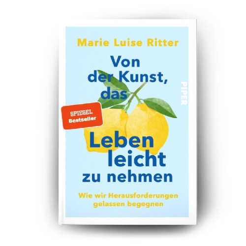 Buchcover und Innenansicht für das Buch: Von der Kunst, das Leben leicht zu nehmen