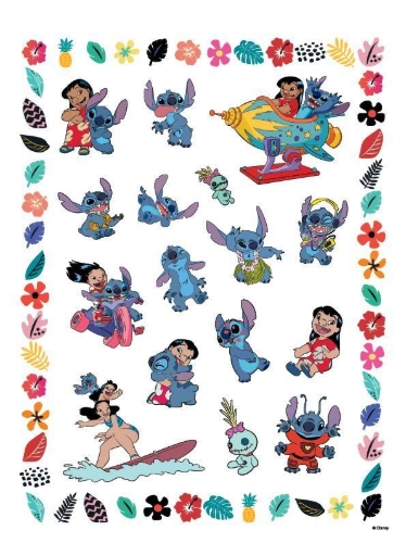 Buchcover und Innenansicht für das Buch: Disney Stitch: Mein großer Malspaß