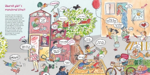 Buchcover und Innenansicht für das Buch: Warum gibt es eigentlich Streit?
