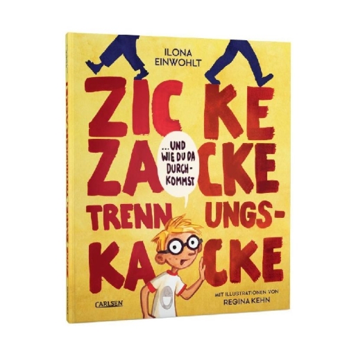 Buchcover und Innenansicht für das Buch: Zicke zacke Trennungskacke - und wie du da durchkommst