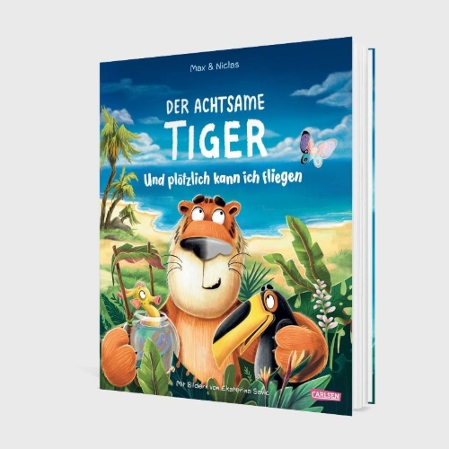 Buchcover und Innenansicht für das Buch: Der achtsame Tiger: Und plötzlich kann ich fliegen
