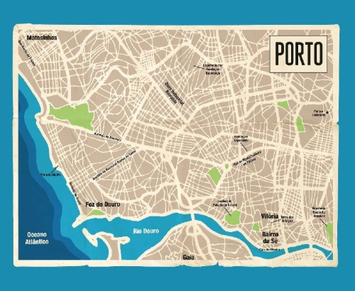 Buchcover und Innenansicht für das Buch: Die Mauern von Porto