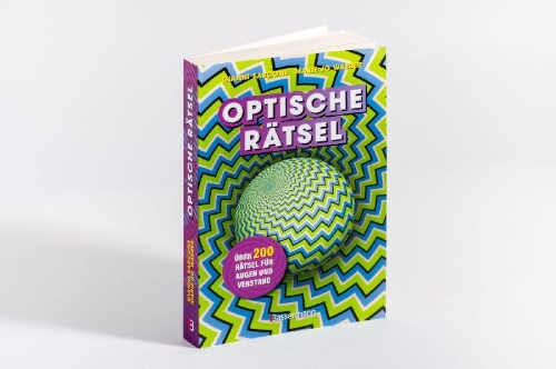 Buchcover und Innenansicht für das Buch: Optische Rätsel - Über 200 Rätsel für Augen und Verstand