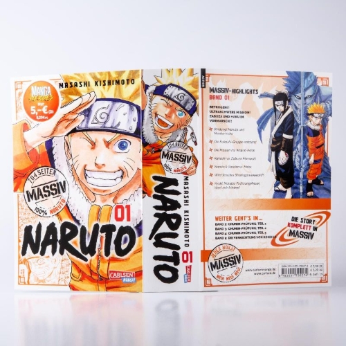 Buchcover und Innenansicht für das Buch: SHUEISHA JUMP REMIX NARUTO
