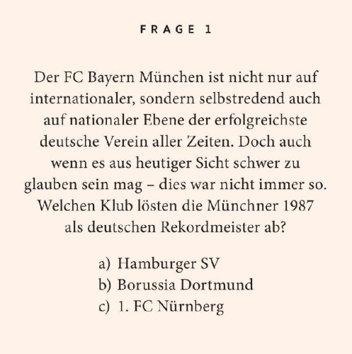 Buchcover und Innenansicht für das Buch: Fußball-Quiz