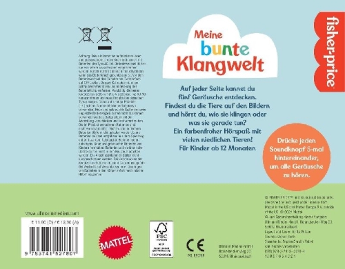 Buchcover und Innenansicht für das Buch: Meine bunte Klangwelt (Fisher Price)