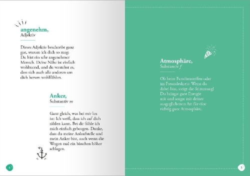 Buchcover und Innenansicht für das Buch: Lieblingsmensch (Substantiv, m)