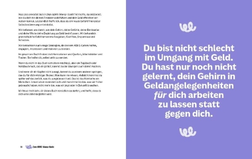 Buchcover und Innenansicht für das Buch: ADHD Money