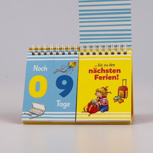 Buchcover und Innenansicht für das Buch: Countdown für die Schule mit Conni