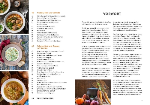 Buchcover und Innenansicht für das Buch: Kochen mit dem Kessel