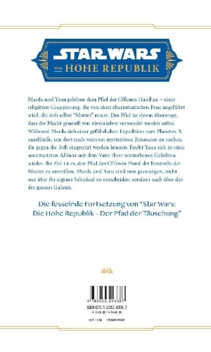Buchcover und Innenansicht für das Buch: Star Wars: The High Republic - Path of Vengeance