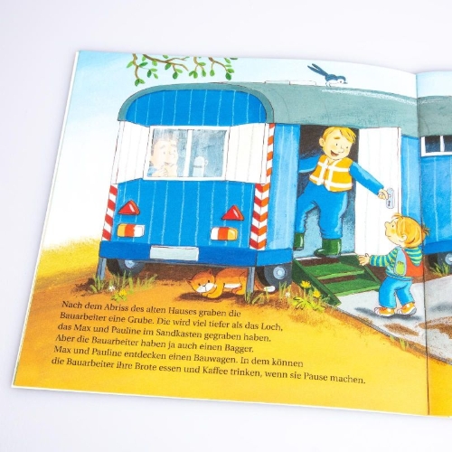 Buchcover und Innenansicht für das Buch: LESEMAUS 12: Max auf der Baustelle