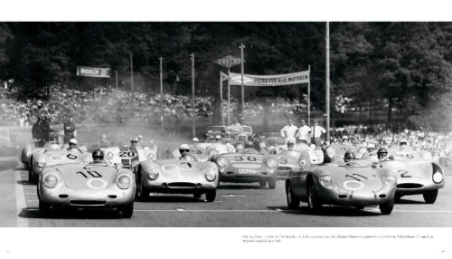 Buchcover und Innenansicht für das Buch: Porsche. Der Bildband mit über 150 brillanten Aufnahmen. Frühe Design-Klassiker, 911er, 356er, Carrera, Turbo, Boxter, Macan, Cayenne u.v.m.