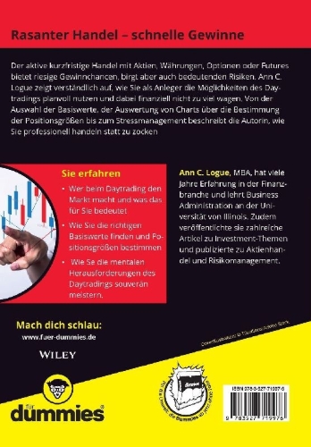 Buchcover und Innenansicht für das Buch: Daytrading für Dummies
