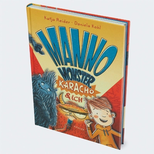 Buchcover und Innenansicht für das Buch: Manno Monster, Karacho und ich