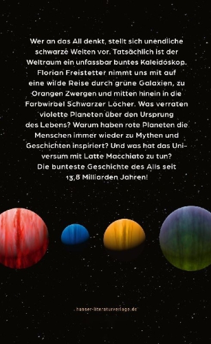 Buchcover und Innenansicht für das Buch: Die Farben des Universums