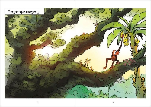 Buchcover und Innenansicht für das Buch: Grumpy Monkey Freshly Squeezed