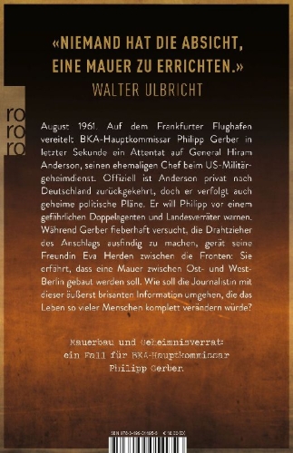Buchcover und Innenansicht für das Buch: Mauern und Lügen