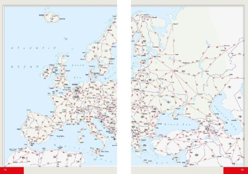 Buchcover und Innenansicht für das Buch: MARCO POLO Reiseatlas Europa 1:2 Mio.