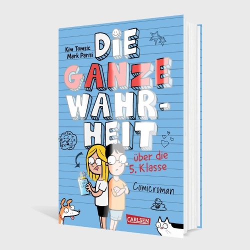 Buchcover und Innenansicht für das Buch: Die ganze Wahrheit über die 5. Klasse