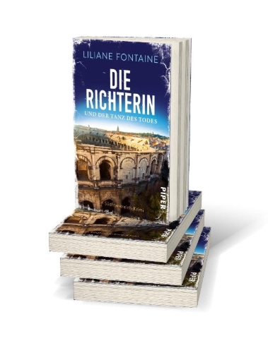 Buchcover und Innenansicht für das Buch: Die Richterin und der Tanz des Todes