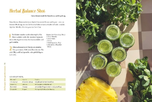 Buchcover und Innenansicht für das Buch: Juice Up Your Health